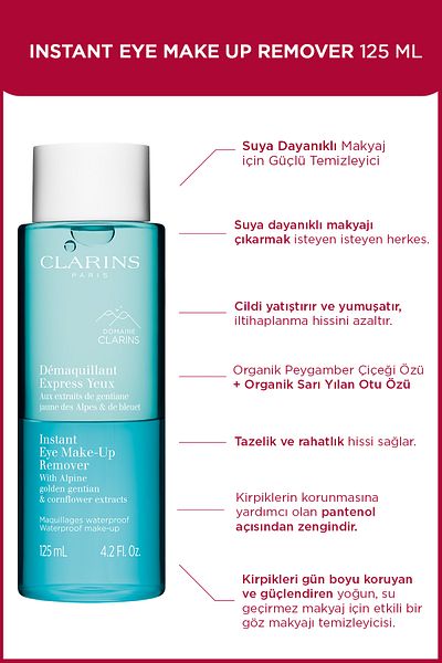 Clarins 125 ml Fassungsvermögen, sofortiger Augen-Make-up-Entferner – Augen-Make-up-Entferner