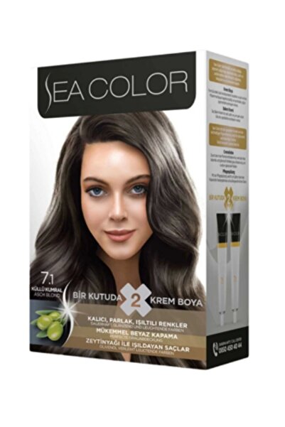 Sea Color Saç Boyası Küllü Kumral 7/1 100 ml
