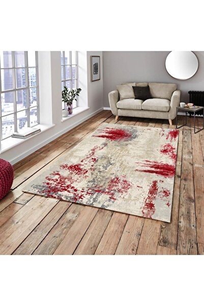 MEKA TEKSTİL New Model Red Jet Model Elastic Carpet Cover