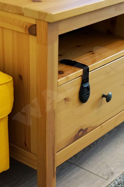 WAPPA Black Baby Safety Safety Set 10 Drawer Cabinet Lock, 4 Corner Protector, 6 Socket Protector