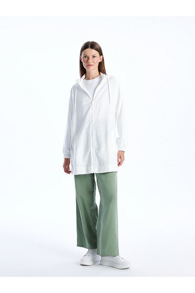LC Waikiki Women's Long Sleeve Hooded Tunic