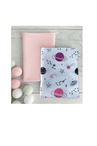 Alpıno ALPINOBABY 85 cm*85 cm Cotton Baby Blanket - 2 Muslin Blankets