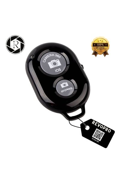REVOPRO Bluetooth Uzaktan Fotoğraf Ve Video Çekme Kumanda Pilli Tüm Telefonla...