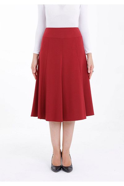 G-Line Claret RedMidiCut Kilos Skirt