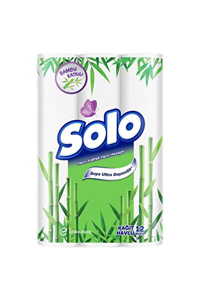 Solo Bambu Katkılı Havlu 12'li