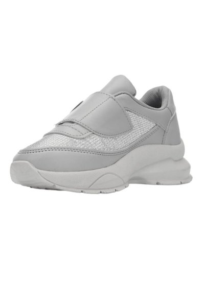 ARZEN BEBE Girl's glittery silver sports shoes