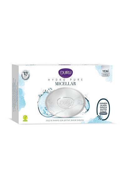 Duru Hydro Pure Micellar Transparent Care Soap 3x150g