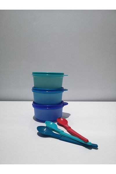 Tupperware Sugar Three and Sugar Spoons