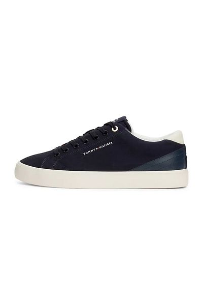 Tommy Hilfiger Pantofi TH HI Vulc Low din piele pentru bărbați - bleumarin