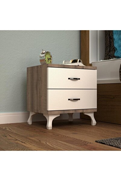 EraHome Live 2 Çekmeceli Komodin Sonomo/beyaz