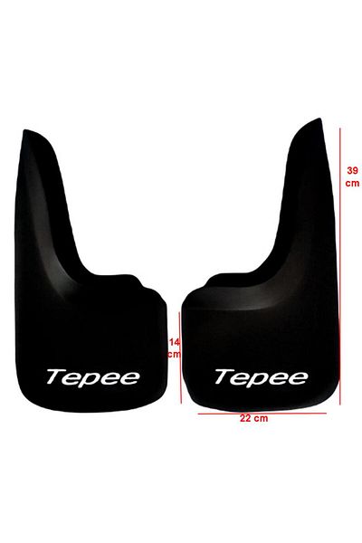 YeniDünyaOto Peugeot Partner Tepee 2-Piece Rear Mudflap Fender Dust Cover Peu1bz017