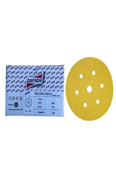 DAYSON P320 HOOKIT DİSK CIRT ZIMPARA 150 MM - 100 ADET