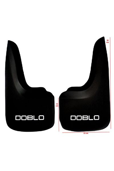 YeniDünyaOto Fiat Doblo 2-Piece Rear Mudguard, Mudguard, Dust Cover Fıa1bz021