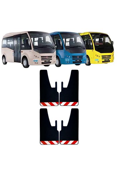 Yeni Dünya Karsan Jest Red-White Highlighter 4-Piece Mudguard Fender Dust Cover PEU0FX02702