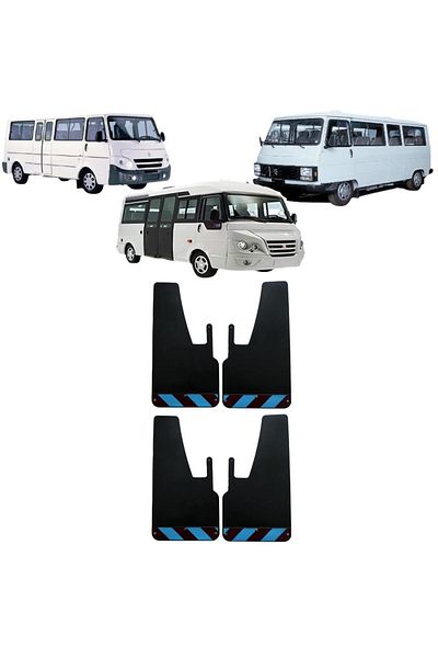 Yeni Dünya Peugeot J9 - J10 Claret Red-Blue Highlighter 4-Piece Mudguard Fender Dust Cover PEU0FX02304