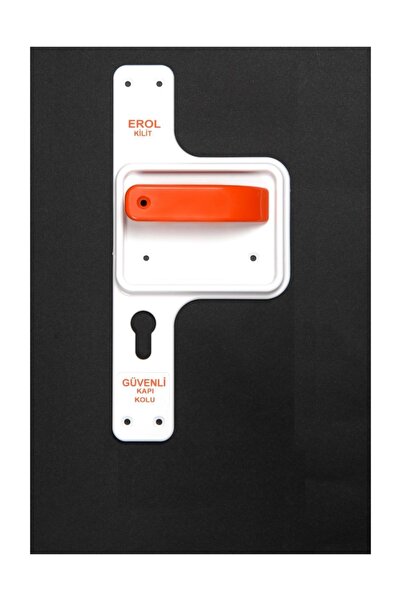 Genel Markalar Beyaz-Kırmızı Renk Kilit Bariyerli Sınıf Kapı Kolu Güvenli Kap...