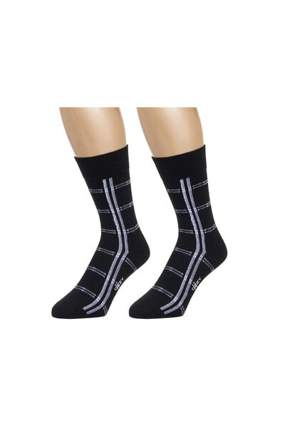 Ozzy Socks 3 Pairs Seamless Men's Combed Cotton 4 Season Socks Durable Heel Toe