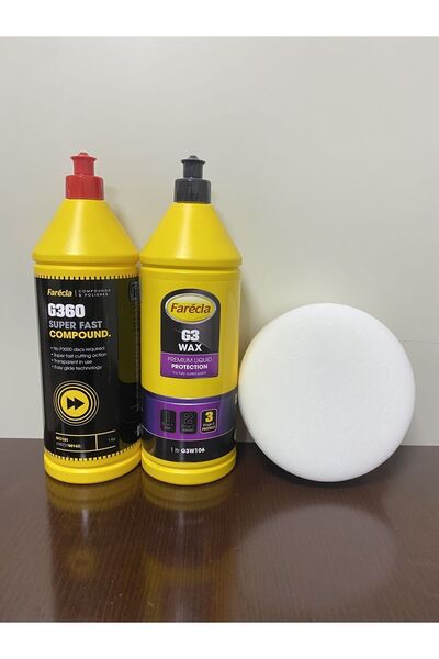 Farecla G360 Pasta 1 LT + G3 Wax Cila 1 LT + Polisaj Süngeri