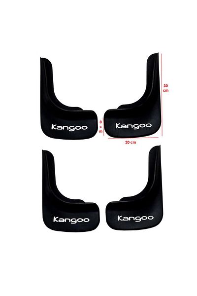 YeniDünyaOto Renault Kangoo 4-Piece Front and Rear Mudguard Dust Cover Ren1ux029