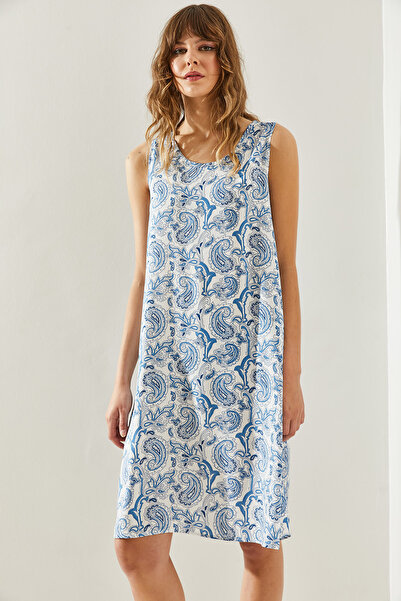 Bianco Lucci Viscose Patterned Women's Dress -60171041