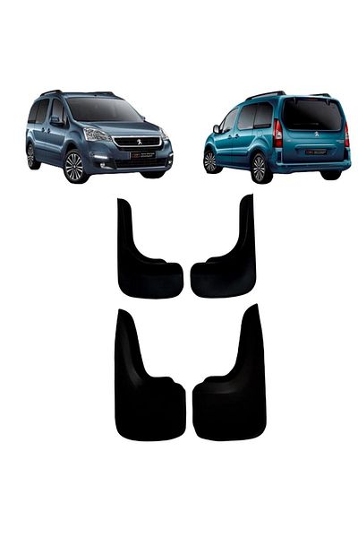 YeniDünyaOto Peugeot Partner Tepee 4-Piece Mudguard, Mudguard, Dust Cover Peu0bx017