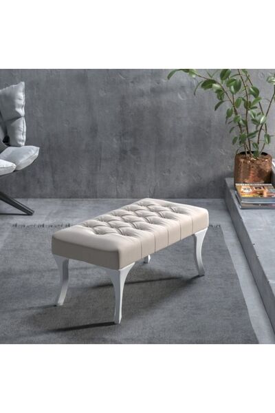 Ünüvar Konsept Puf Bench - Bej