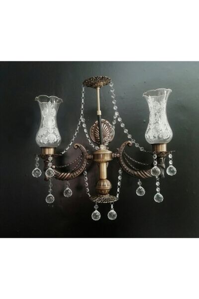 KEREM AVİZE Taşlı Aplik 2 Li