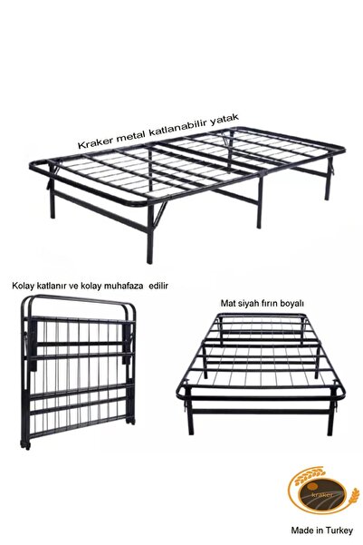 kraker Metal Katlanabilir Yatak