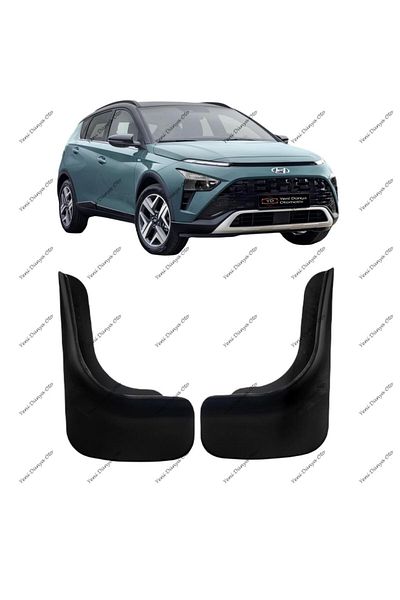 YeniDünyaOto Hyundai Bayon Compatible 2-Piece Mudflap Fender Dust Cover Hyu0uz015