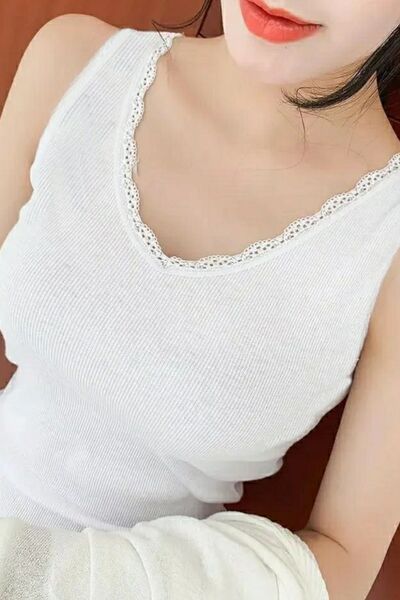 Carpe White Lace Tam Boy Bluz