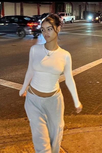 Carpe Basic White Long Sleeve Full Length Blouse