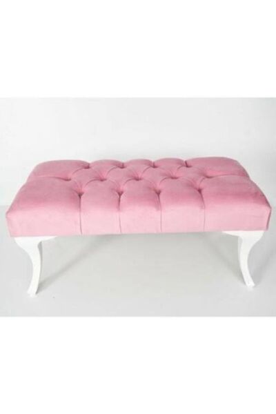 Ünüvar Konsept Puf Ayak Ucu Kapitoneli Kapı Önü Antre Bench Puf Pudra