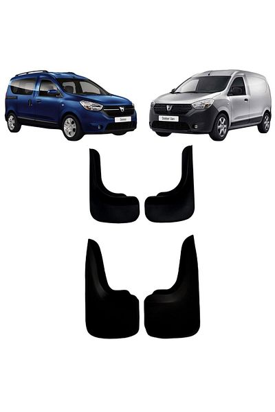 YeniDünyaOto Dacia Dokker Set of 4 - Mudflap, Fender and Dust Cover Dac0bx011