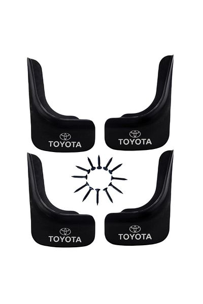 Yeni Dünya Toyota Corolla 1993-1998 Compatible 4-Piece Front-Rear Mudflap Dust Cover Fender Tyt1ux020yd