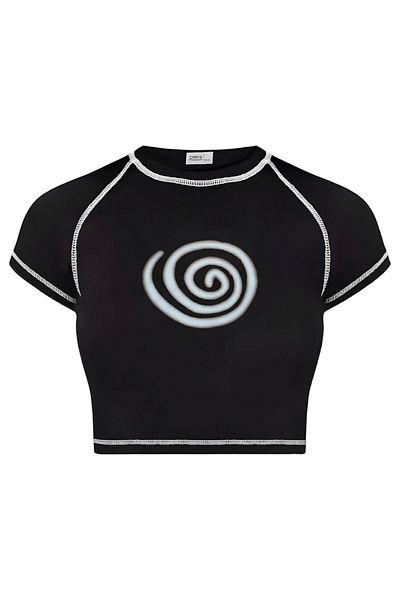 Carpe Hypnosis Backstitch Crop Top