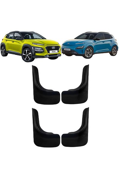 Yeni Dünya Hyundai Kona - Kona Home 4-Piece Front Rear Mudguard Fender Dust Cover Hyu0ux016