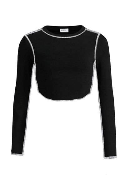 Carpe Basic Black Backstitch Crop