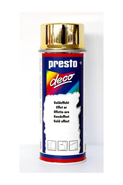 Presto İndirimli 3 lü Paket; Altın Sarı Sprey Boya 30772