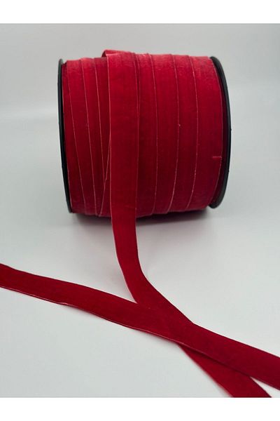 paşateks since 1995 şekil 2.5 cm Velvet Ribbon Red 5 m