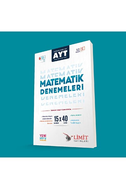 Limit Yayınları Limit Ayt 15'li Matematik Denemeleri