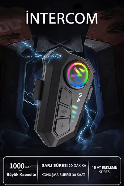 TECHNOMEN V10 kablosuz motosiklet kask kulaklık  İNTERCOM