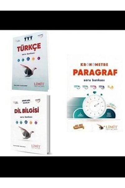 Limit Yayınları Tyt Türkçe Dil Bilgisi Paragraf Soru Bankası Seti 3 Kitap