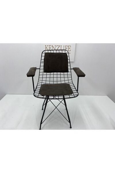Kenzlife Knsz Kafes Tel Sandalyesi 1 Li Mazlum Syhkahve Penye Kumaş Kolçaklı ...