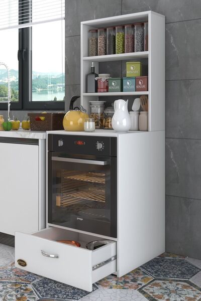 Kenzlife Ankastre Fırın Dolabı Aybirgen Byz 165*60*56 Mutfak Çekmeceli