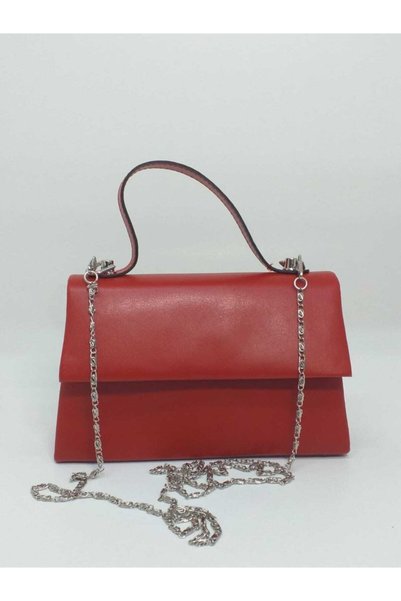dizaynbag Women's Red Faux Leather Bag