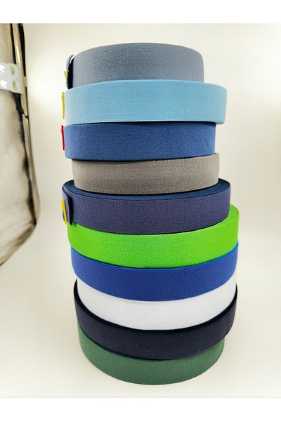 paşateks since 1995 şekil 3 cm jacquard rubber solid color (10 colors) 10 meters
