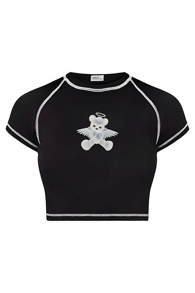 Carpe Angel Bear Crop - Backstitch