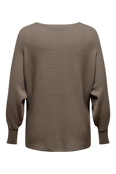Only Carmakoma Strickpullover Knit Fit U-Boot Ausschnitt Lange Bündchen Pullover