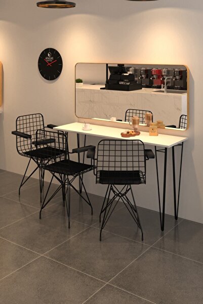 Kenzlife Knsz Masa Sandalye Takımı Hem75Mazlum Byzsyh 140*040 Klç 3 Sandalye ...