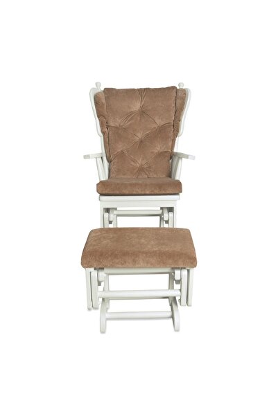 Asedia Mama Puflu Lake Kahverengi Minderli Sallanan Sandalye Emzirme Koltuğu Babalar Günü Hediyesi